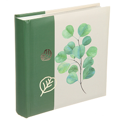 Фотоальбом 200ф 10X15см, бум.карм.с мемо, книжн. пер-т