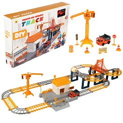Игровой набор автотрек "Стройка" 43х6.7х28 см.