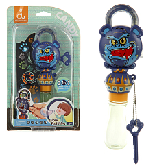 Игрушка-брелок с ключиком и мыльными пузырями (35мл), блист.