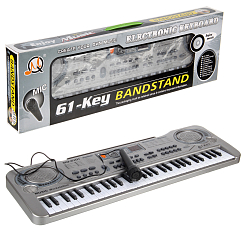 Синтезатор  электронный на бат. 61 клавиша,  с микроф,  54.5х17.5х5.5 см.