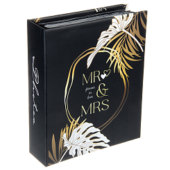 Фотоальбом 200ф 10X15см, ПП карм., черные страницы