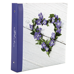 Фотоальбом 500ф 10X15см, ПП карм, пер-т 3-кольца