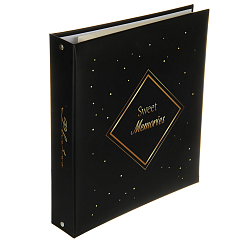 Фотоальбом 50 "магнитных"листов 23X28см, пер-т 3-кольца