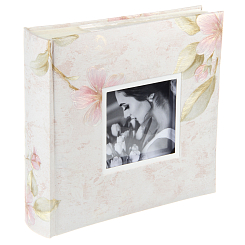 Фотоальбом 200ф 10X15см, бум.карм.с мемо, книжн. пер-т