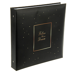 Фотоальбом 500ф 10X15см, ПП карм, пер-т 3-кольца