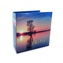 Фотоальбом 200ф 10X15см, бум.карм.с мемо, книжн. пер-т