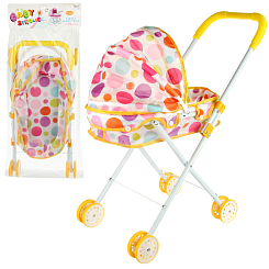 Коляска металлическая для кукол 45*24*55