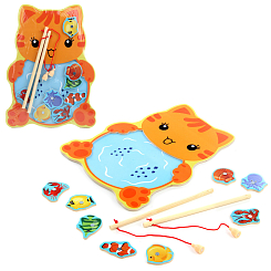 Деревянная игрушка  "Рыбалка", в ассортименте