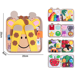 Развивающая игрушка "Книжка Жирафик" 20-20-8 см, пакет