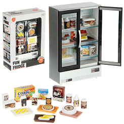 Игровой набор "Холодильник" реалистичный с акс. на бат. со св. и зв. 18х25.4х7.6