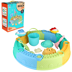 Песочный набор 18 предметов, в кор.
