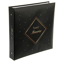 Фотоальбом 500ф 10X15см, ПП карм, пер-т 3-кольца