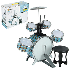 Барабанная установка,(5 барабанов: диам.11,5 см,15 см, 31 см) "Эхо", в кор.