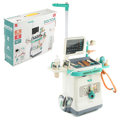 Набор для сюжетной игры "Настоящий доктор" со св.и зв., 26 акс., 46х12х37 см, кор.