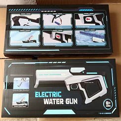 Водный пистолет на бат. 43 см, 400 мл, дальность стрельбы 8 м,в кор.