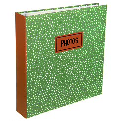 Фотоальбом 400ф 10X15см, ПП карм., пер-т 3-кольца