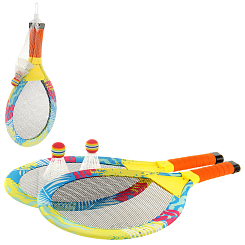 Н-р ракеток со светом, воланч. 2шт, 56*27см