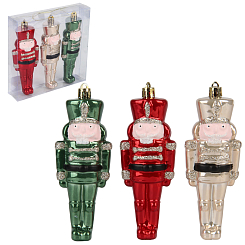 Н-р елочных украшений "Щелкунчик" 14 см, 3 шт, ПВХ кор