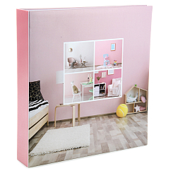 Фотоальбом 400ф 10X15см, ПП карм., пер-т 3-кольца