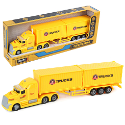 Контейнеровоз INTERNATIONAL CONTAINER TRUCK 1:50, со зв. и св.