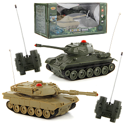 Танк 1:32  PK M1A2, свет, звук, 34х19х16, кор.
