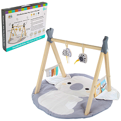 Развивающий коврик детский "Коала", деревян дуги, дтам. 90 см, в коробке