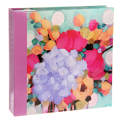 Фотоальбом 200ф 10X15cм, бум.карм.с мемо, клеевой пер-т