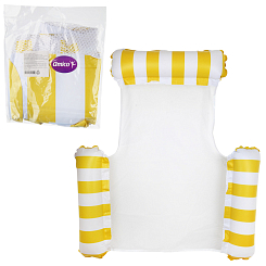 Надувной матрас  шезлонг 120х122см, желтый