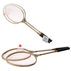 Набор ракеток с воланчиком,дерево, сетка