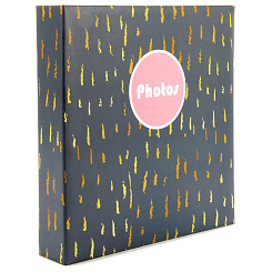 Фотоальбом 500ф 10X15см, ПП карм, пер-т 3-кольца