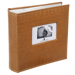 Фотоальбом 300ф 10X15см, бум.карм.с мемо, книжн. пер-т, 2ф на стр.