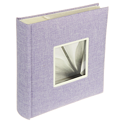 Фотоальбом 200ф 10X15см, бум.карм.с мемо, книжн. пер-т