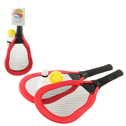 Н-р ракеток с воланч. и мячиком в сетке 44*20см