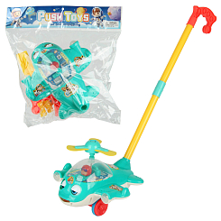 Каталка на палке "Вертолет", со светом, пакет