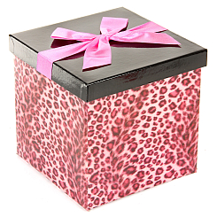 Коробка giftbox трансформер (17.5x17.5x17см) "фуксия"