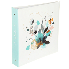 Фотоальбом 500ф 10X15см, ПП карм, пер-т 3-кольца