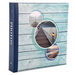 Фотоальбом 500ф 10X15см, ПП карм, пер-т 3-кольца