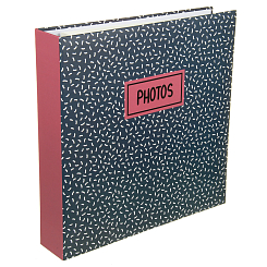 Фотоальбом 400ф 10X15см, ПП карм., пер-т 3-кольца