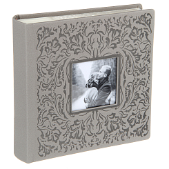 Фотоальбом Делюкс 200ф 10X15см, бум.карм.с мемо, книжн. пер-т.