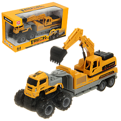 Грузовик "Экскаватор" инерц. 30х11х15 см.