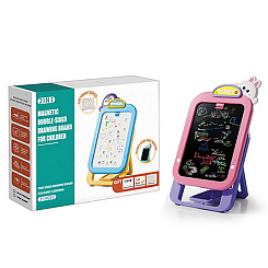 Доска для рисования «Мольберт Зайчик», двусторон.,  в наборе с акс., в кор.