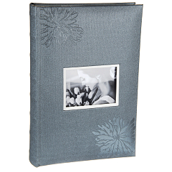 Фотоальбом 300ф 10X15см, бум.карм.с мемо, книжн. пер-т