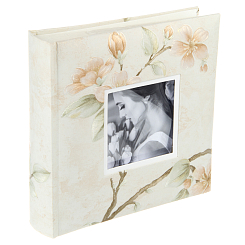 Фотоальбом 200ф 10X15см, бум.карм.с мемо, книжн. пер-т