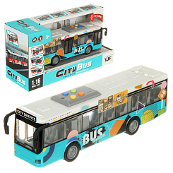 Автобус фрикционный со светом и звуком 32х11х16.5 см.