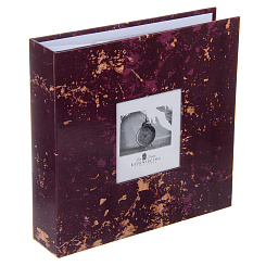 Фотоальбом 200ф 10X15cм, бум.карм.с мемо, клеевой пер-т