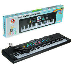 Синтезатор  электронный на бат. 61 клавиша,  с микроф  57х16х4.5 см.