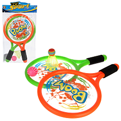 Н-р ракеток с воланчиком и мячиком (ракетка 39) см, пакет