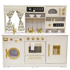 Игровой набор кухня Рокси с акс., св., зв.,  вращается барабан стир.машины, 109*32*102см