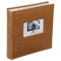 Фотоальбом Делюкс 200ф 10X15см, бум.карм.с мемо, книжн. пер-т.