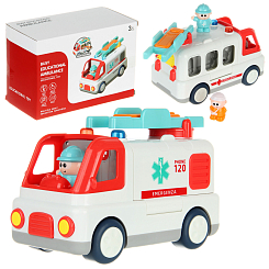 Развивающая игрушка "Скорая", на бат., в кор.